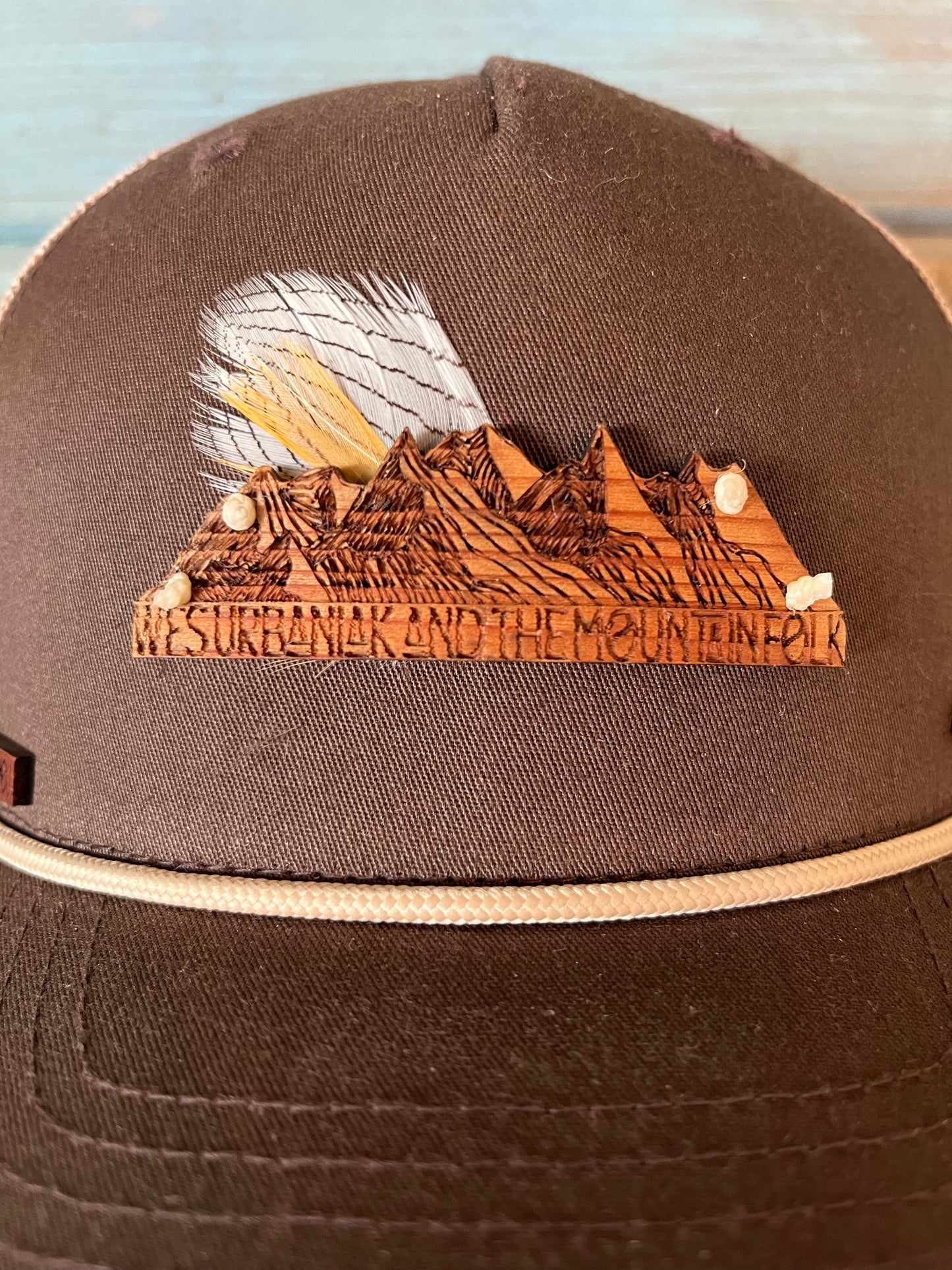 Dark brown/khaki Trucker Hat
