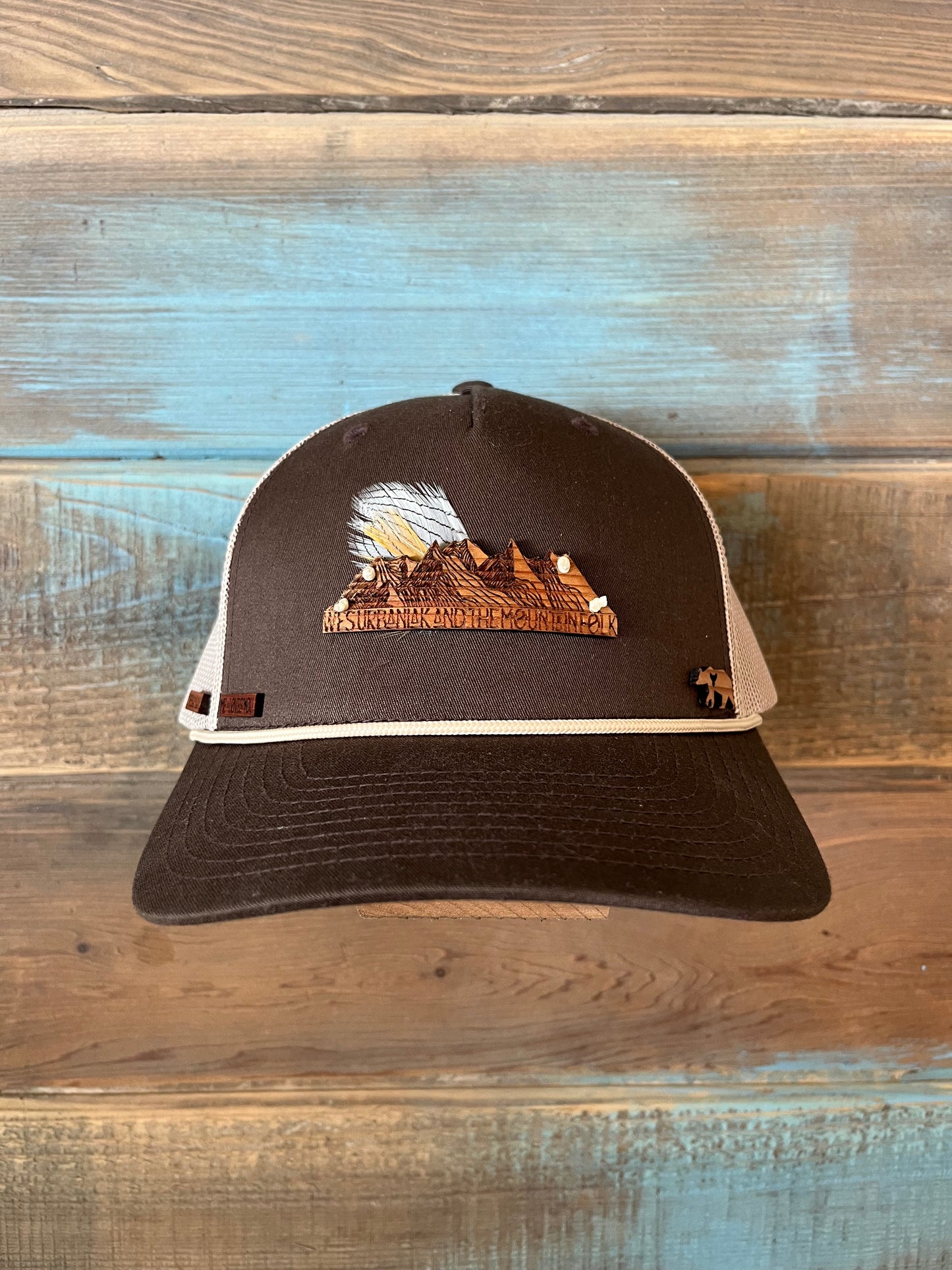 Dark brown/khaki Trucker Hat