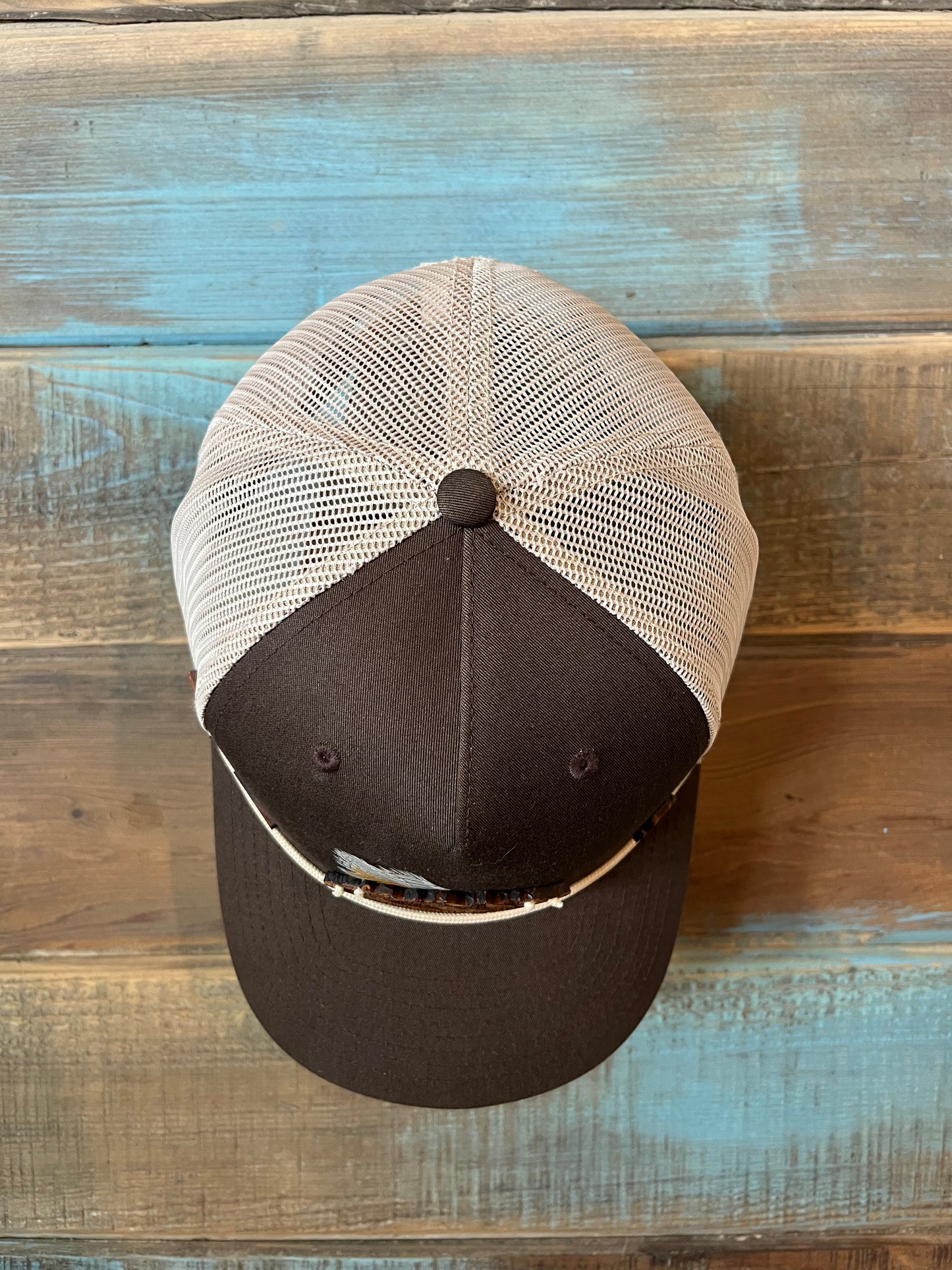 Dark brown/khaki Trucker Hat