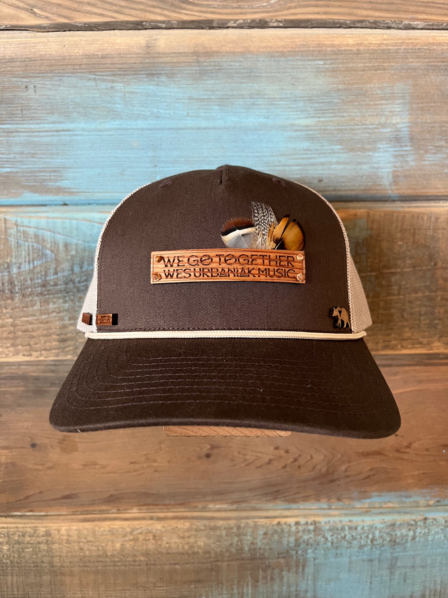 Dark brown/khaki Trucker Hat